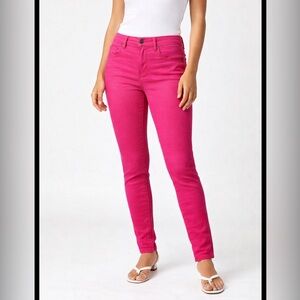 Vintage S.Y.L.K Y2K-era Hot Pink Skinny Jeans Size 29 Stretch Denim USA